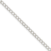 Sterling Silver 3mm Half Round Wire Curb Chain